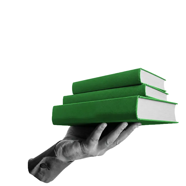 book in hand